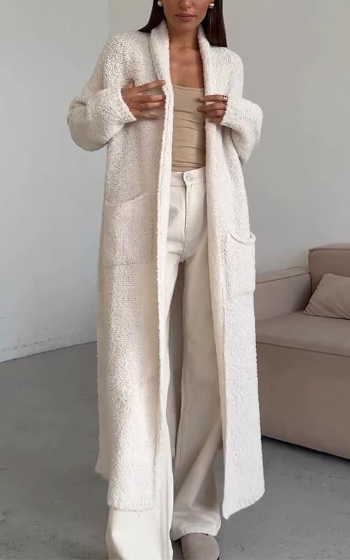 Cornelia | Long gilet en maille ouvert