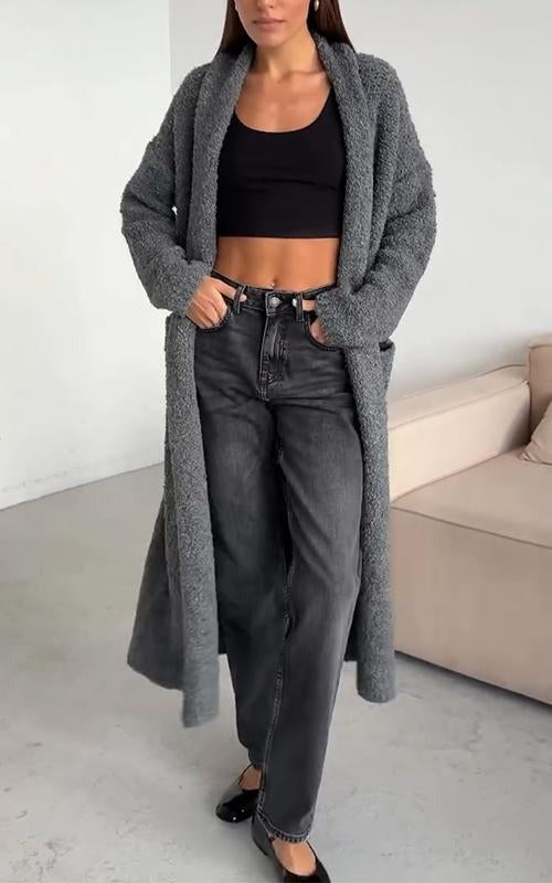 Cornelia | Long gilet en maille ouvert