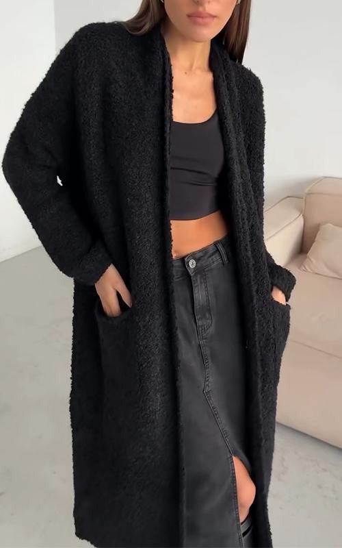 Cornelia | Long gilet en maille ouvert