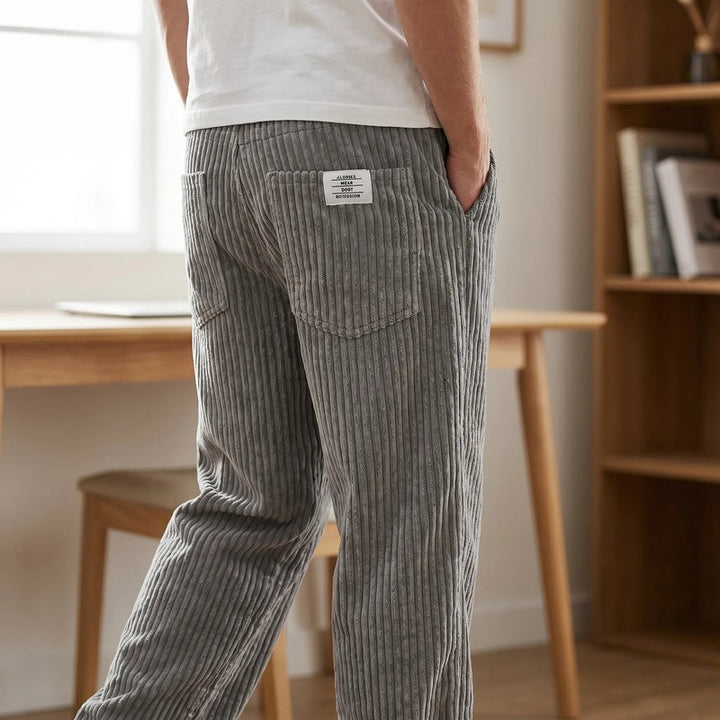 Jeroen | Geribde Relaxed Fit Broek