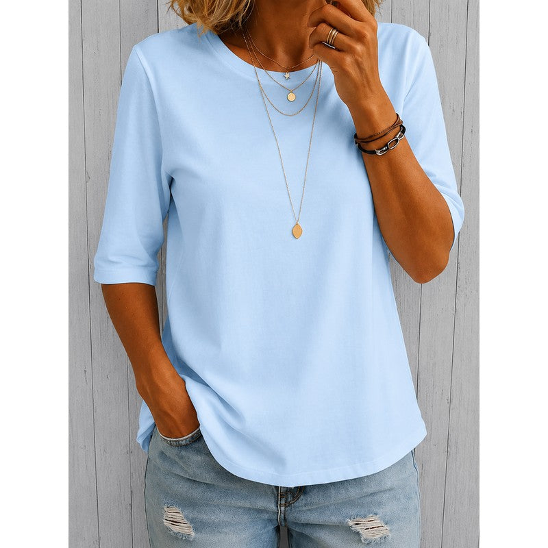 Marit | Losvallend T-Shirt met Ronde Hals