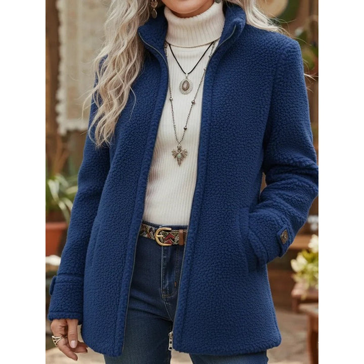 Hanne | Veste zippée longue à col montant