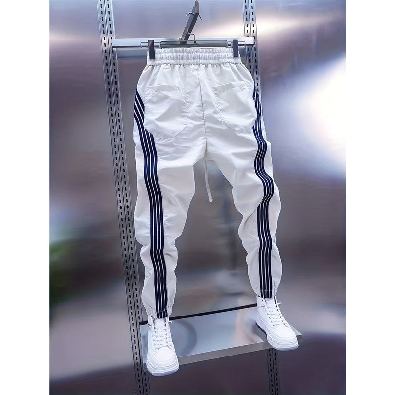 Daan | Striped Joggers with Elasticated Ankles