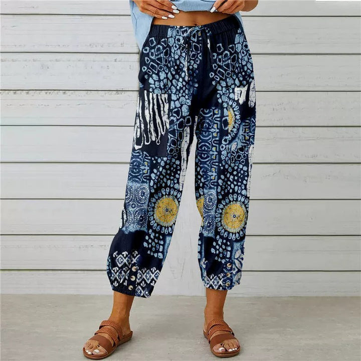 Hendrika | Bloemenprint Hoge Taille Harembroek
