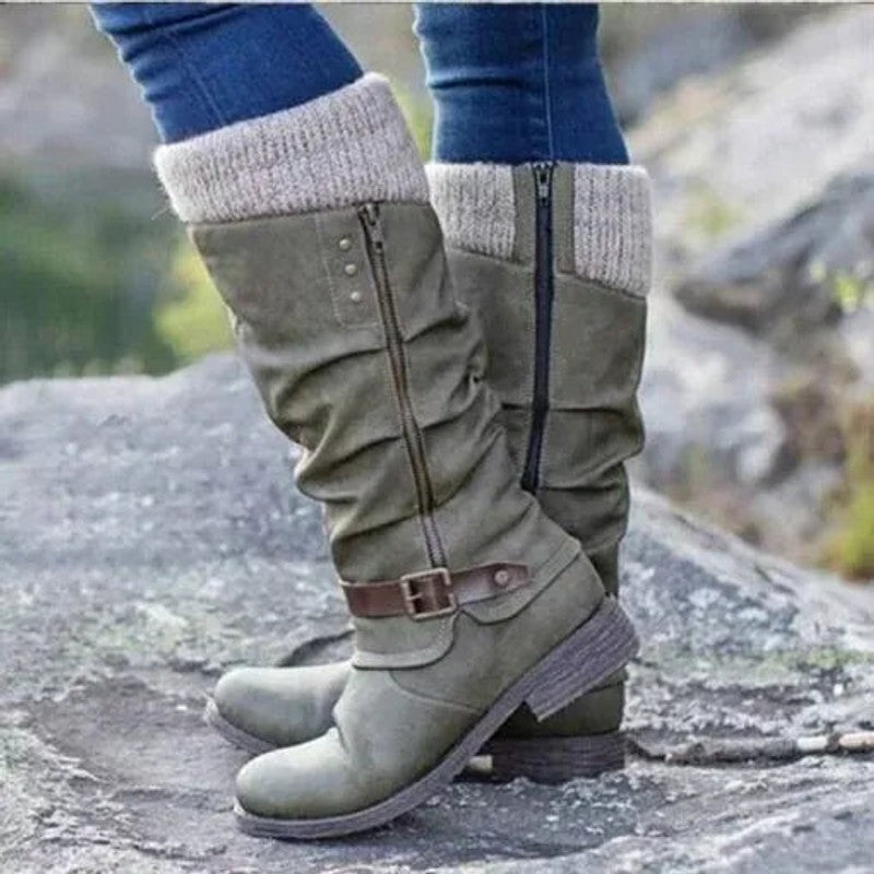 Sophie | Hoge Laarzen met Slouchy Pasvorm