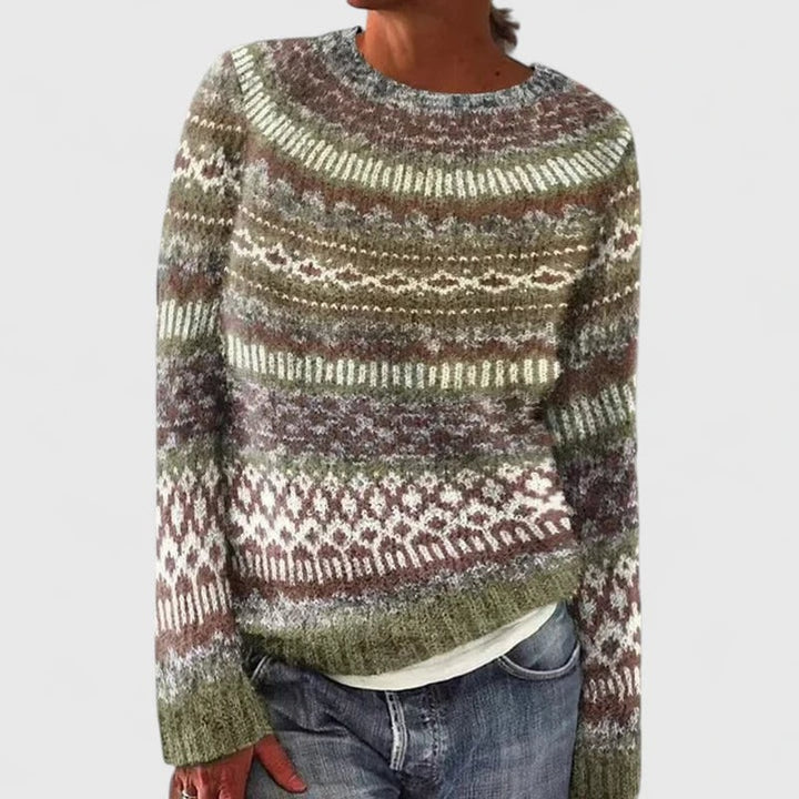 Yvanderrah | Fair Isle Motief Met Ronde Hals Trui