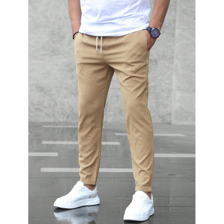 Victor | Slim-Fit Tapered Trousers with Elastic Waistband