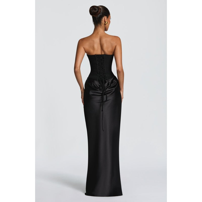 Vrouwen | Gedrapeerde Maxi Jurk