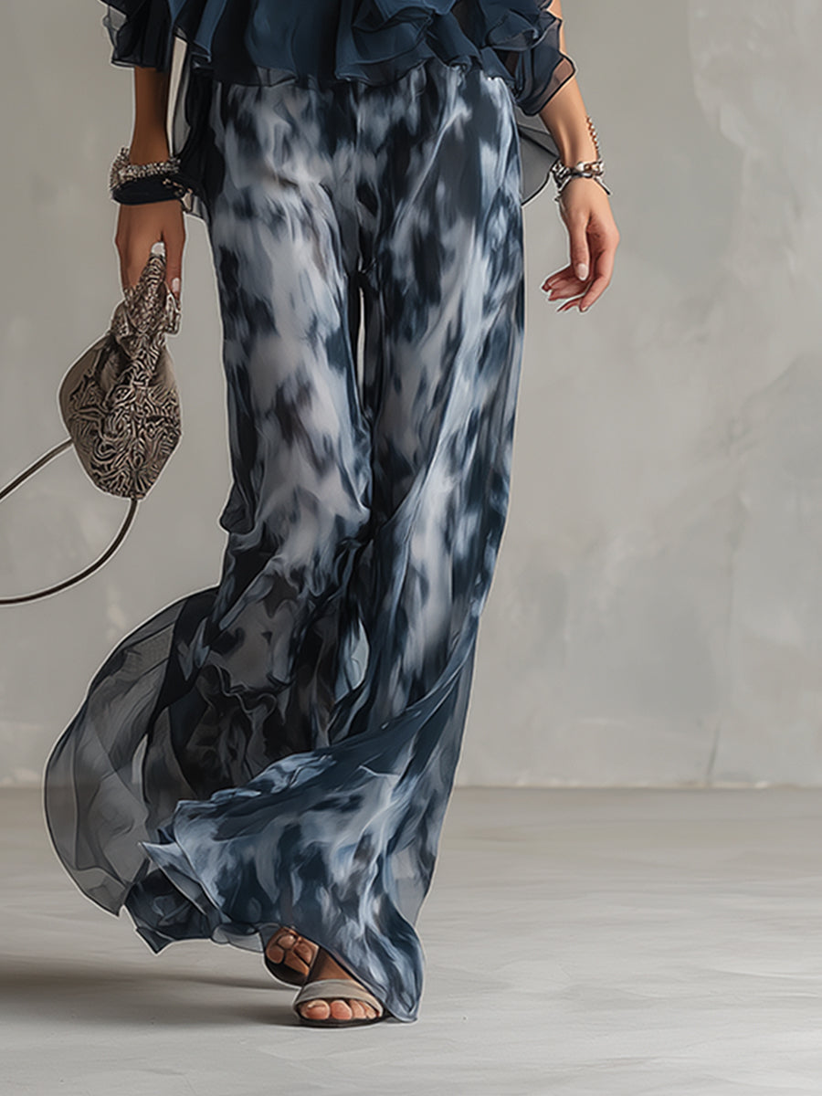 Wilma | Zweiteiliges Chiffon-Set mit Neckholder