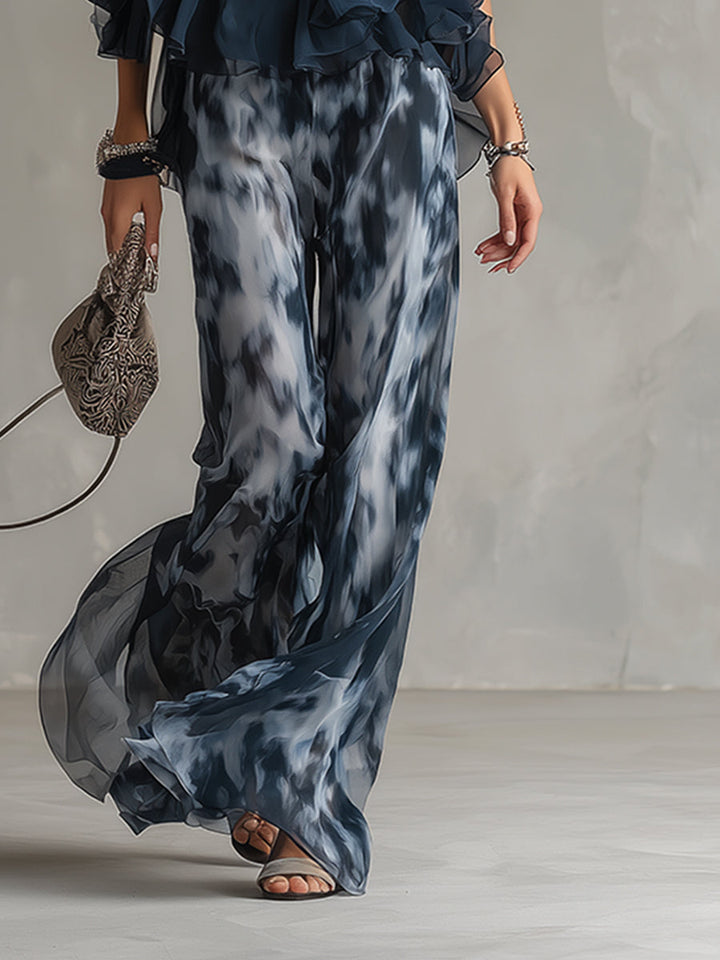 Wilma | Zweiteiliges Chiffon-Set mit Neckholder