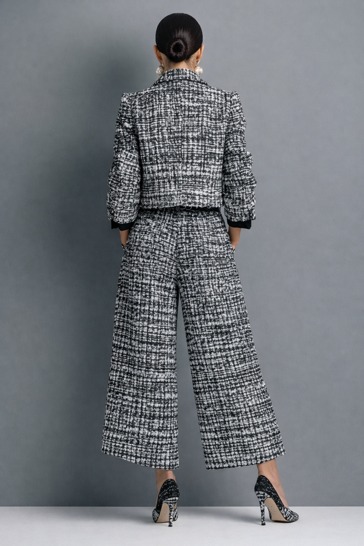 Froukje | Zweiteiliges Tweed-Set mit weiter Hose