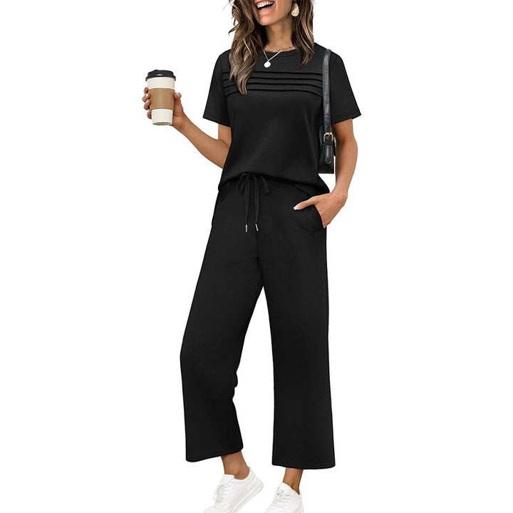 Anna | Relaxed Fit Loungeset met wijde pijpen