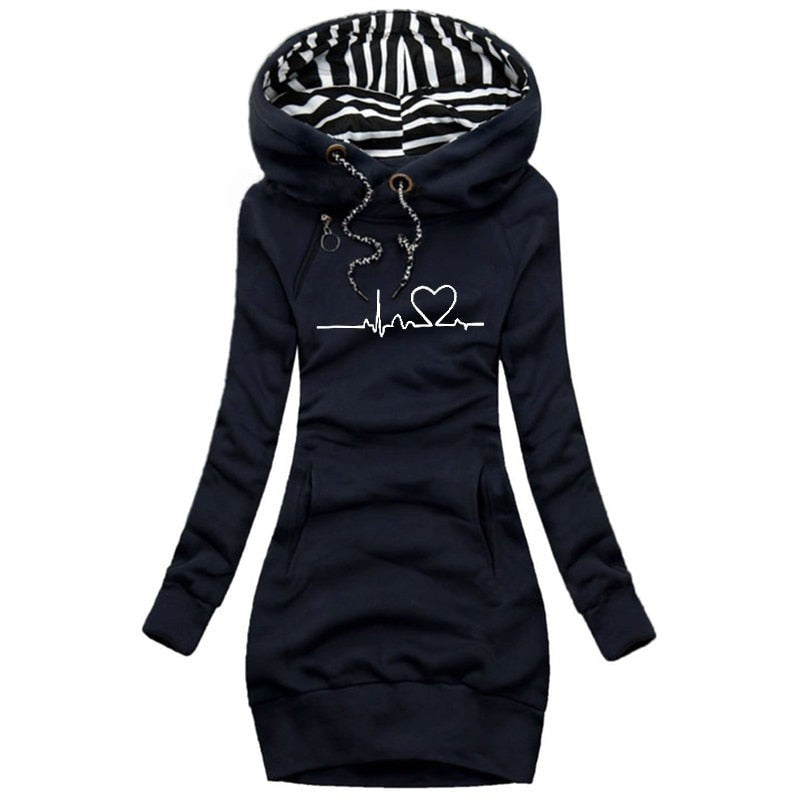 Jaëlle Hoodie Jurk met Capuchon