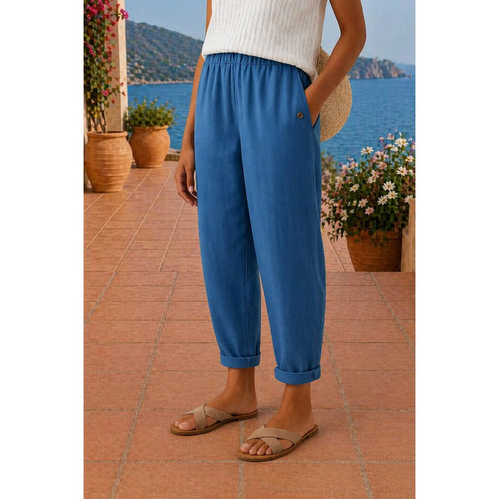 Katja | Pantalon ample à revers
