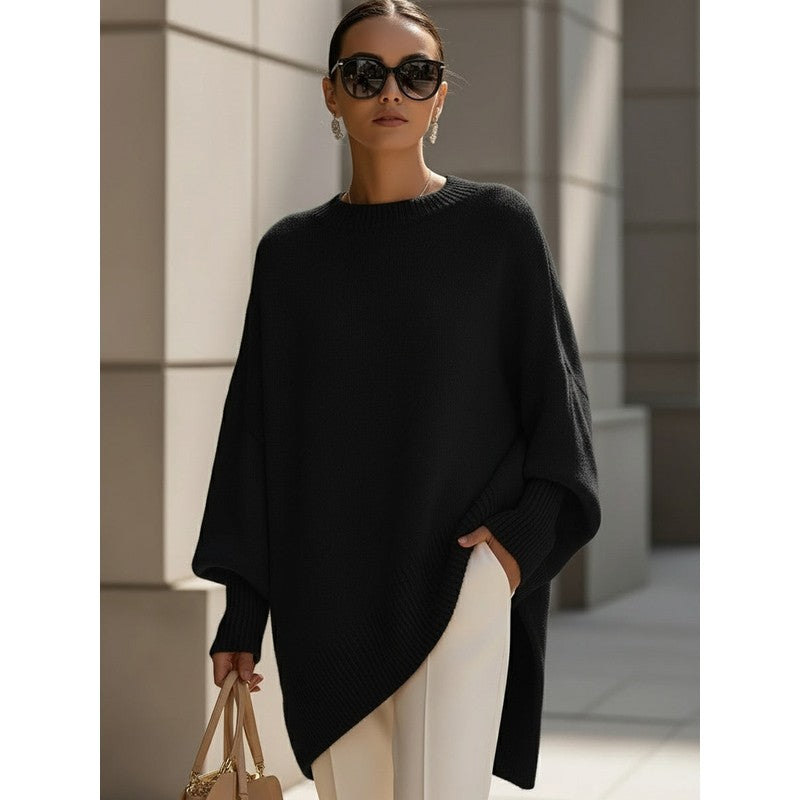Livia | Oversize gebreide trui met batwing mouwen