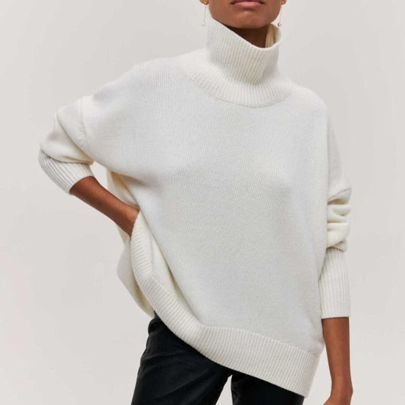 Adrianelys | High-Collar Sweater
