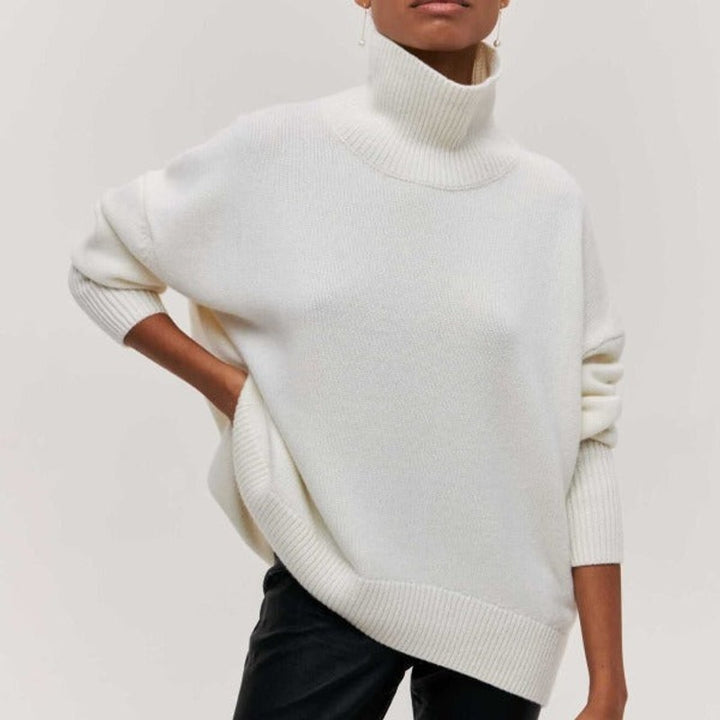 Adrianelys | High-Collar Sweater