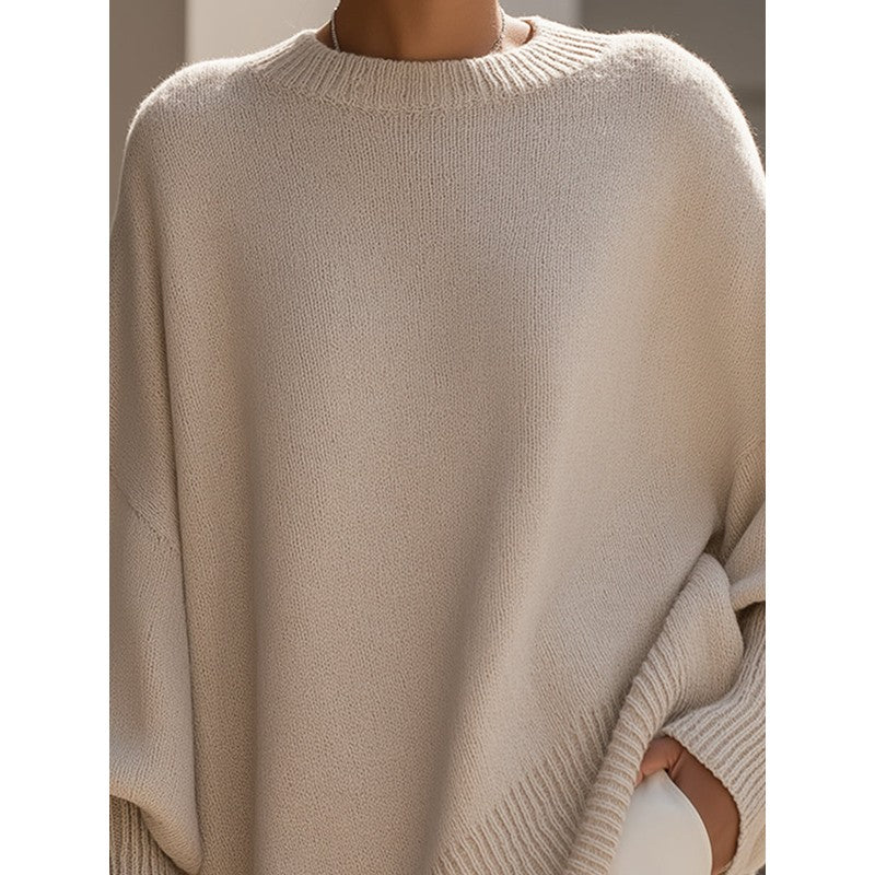 Livia | Oversize gebreide trui met batwing mouwen
