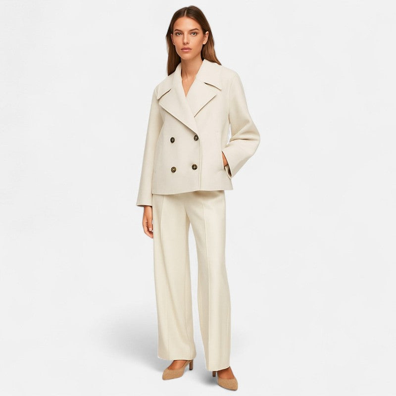 Damenjacke | Taillierte kurze Jacke mit Revers