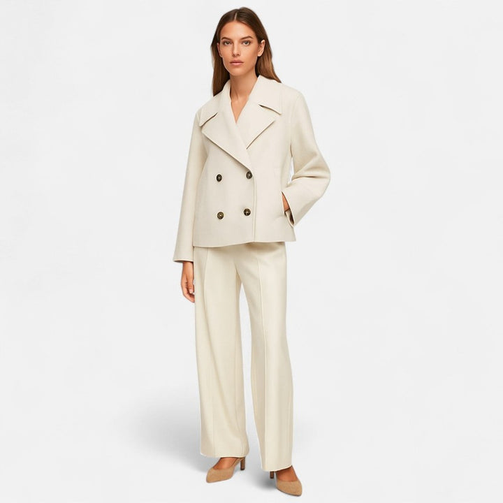 Damenjacke | Taillierte kurze Jacke mit Revers