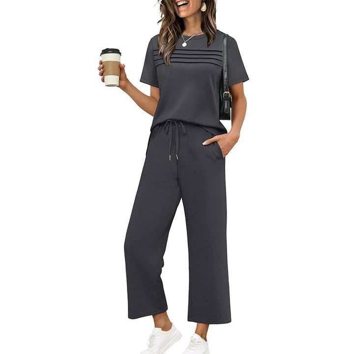 Anna | Relaxed Fit Loungeset met wijde pijpen