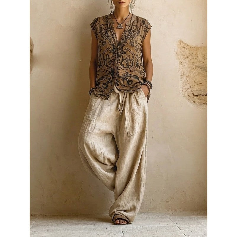 Nina | Relaxte driedelige damesset