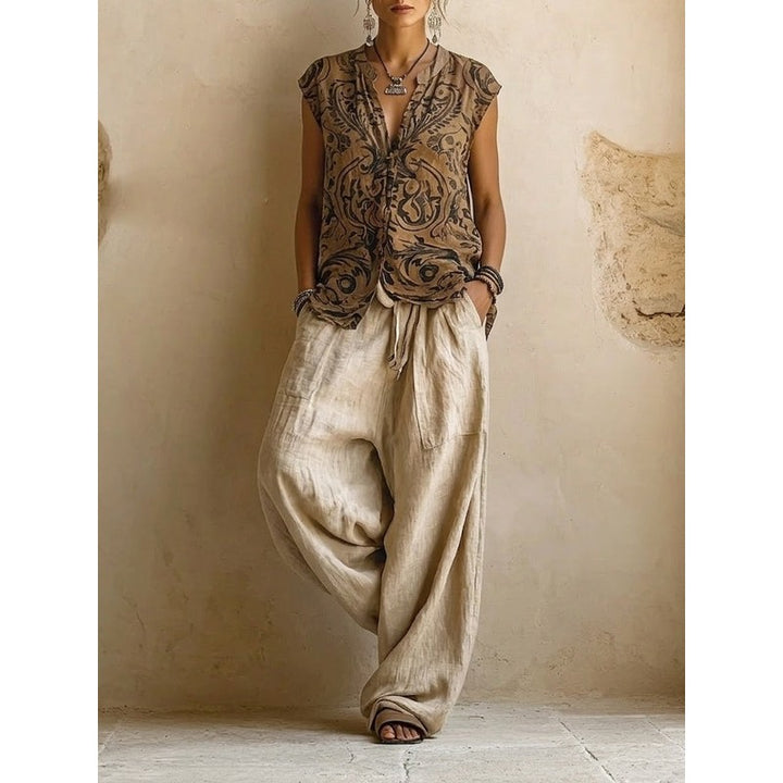 Nina | Relaxte driedelige damesset