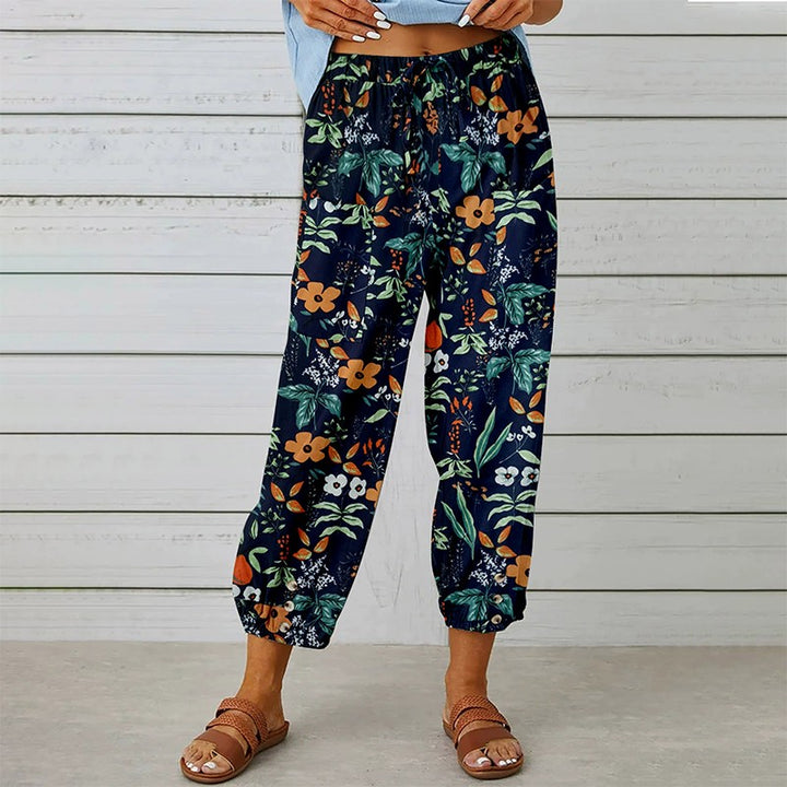 Hendrika | Bloemenprint Hoge Taille Harembroek