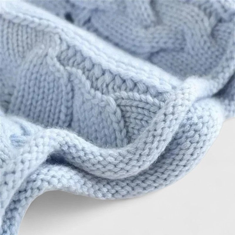 Zendrielle | Zopfmuster-Pullover mit Rollkragen