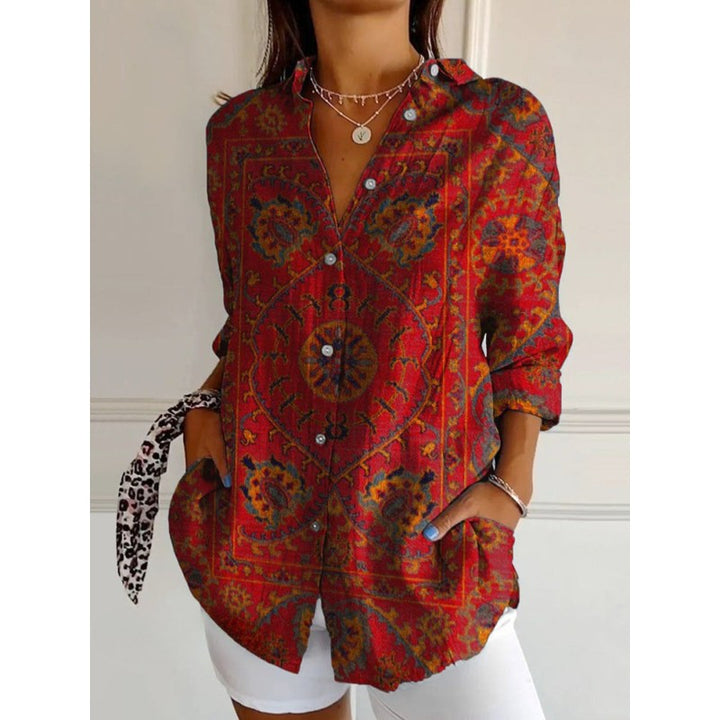 Annabel | Relaxed shirt met retroprint