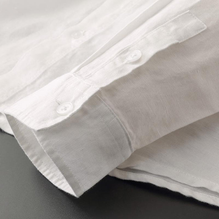 Ninke | Blouse en lin à capuche
