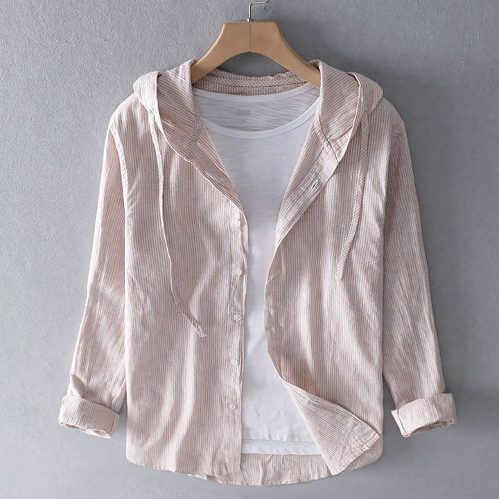 Ninke | Blouse en lin à capuche