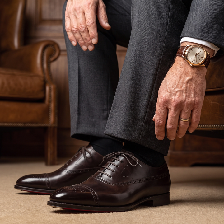 Tineke | Sapatos Oxford de couro com atacadores
