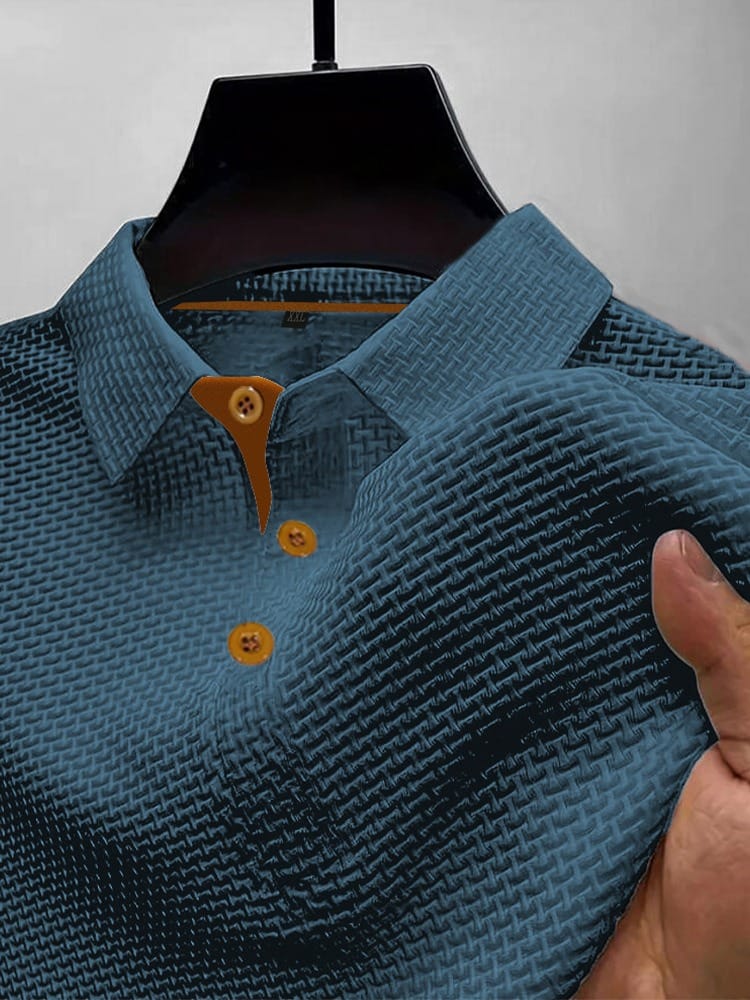 Thijs | Luftiges Poloshirt mit Struktur