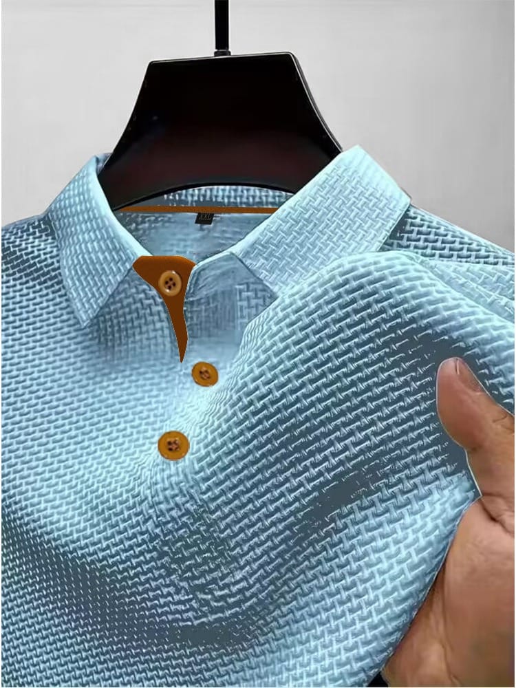 Thijs | Luftiges Poloshirt mit Struktur