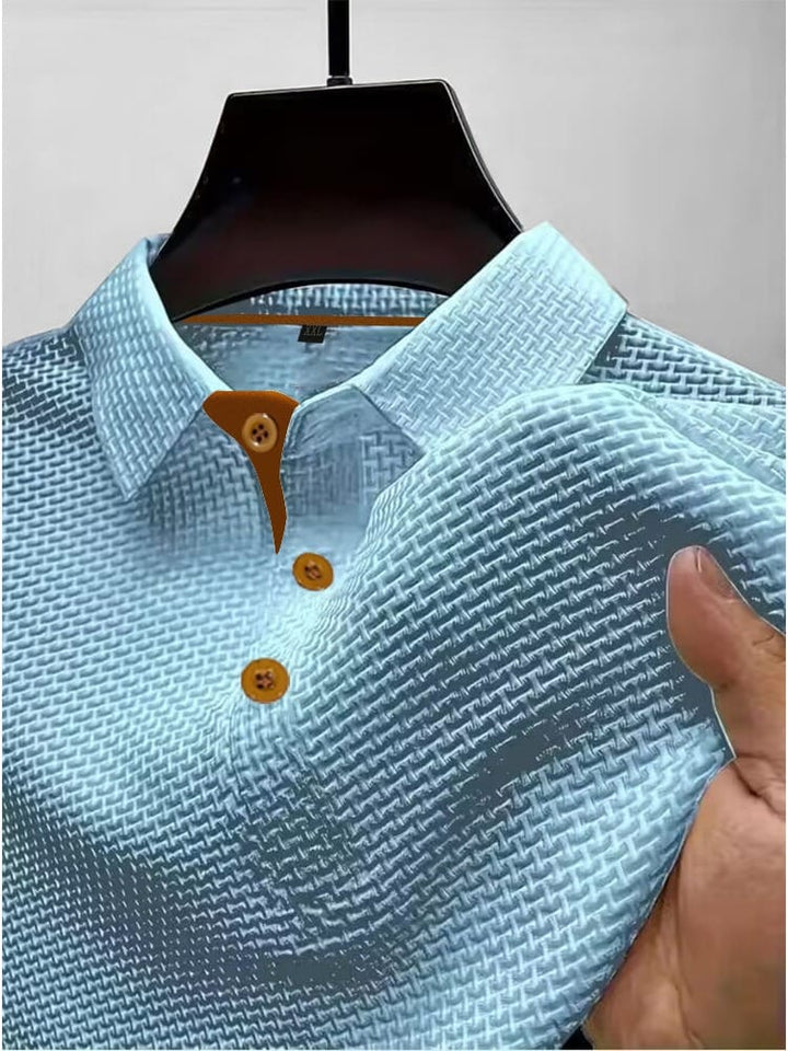 Thijs | Luftiges Poloshirt mit Struktur