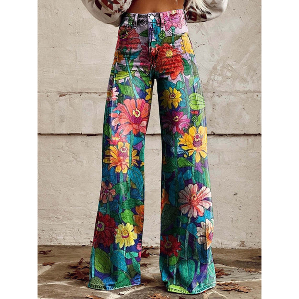 Tialda | Jeans estampados de cintura subida