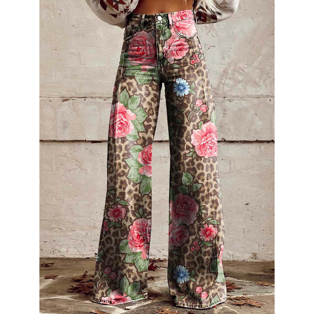 Tialda | Jeans estampados de cintura subida