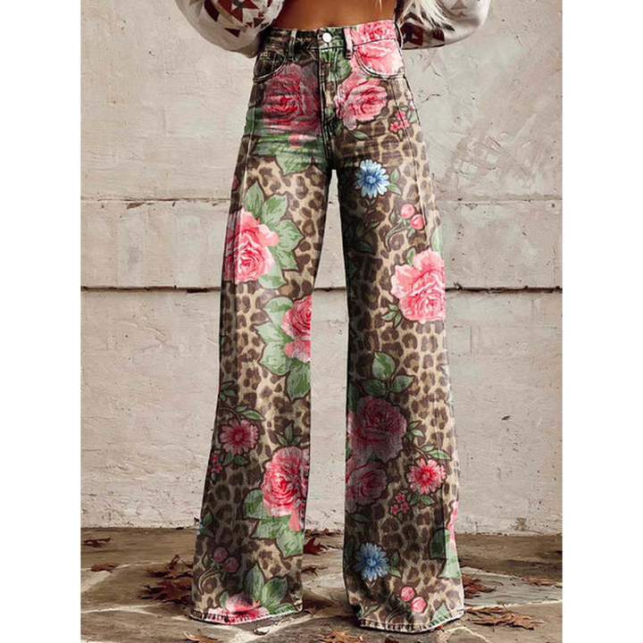 Tialda | Jeans estampados de cintura subida