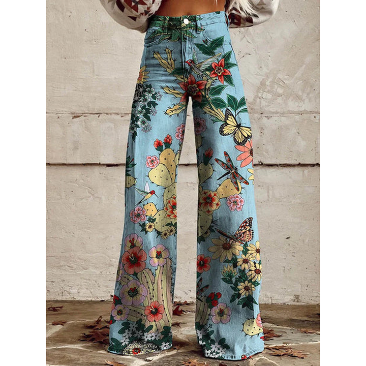 Tialda | Jeans estampados de cintura subida