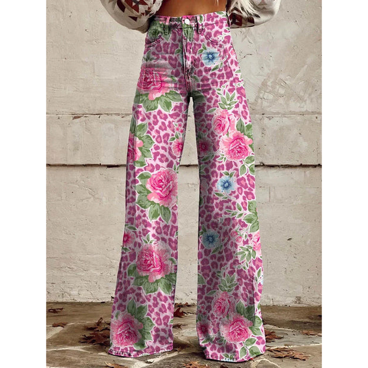 Tialda | Jeans estampados de cintura subida