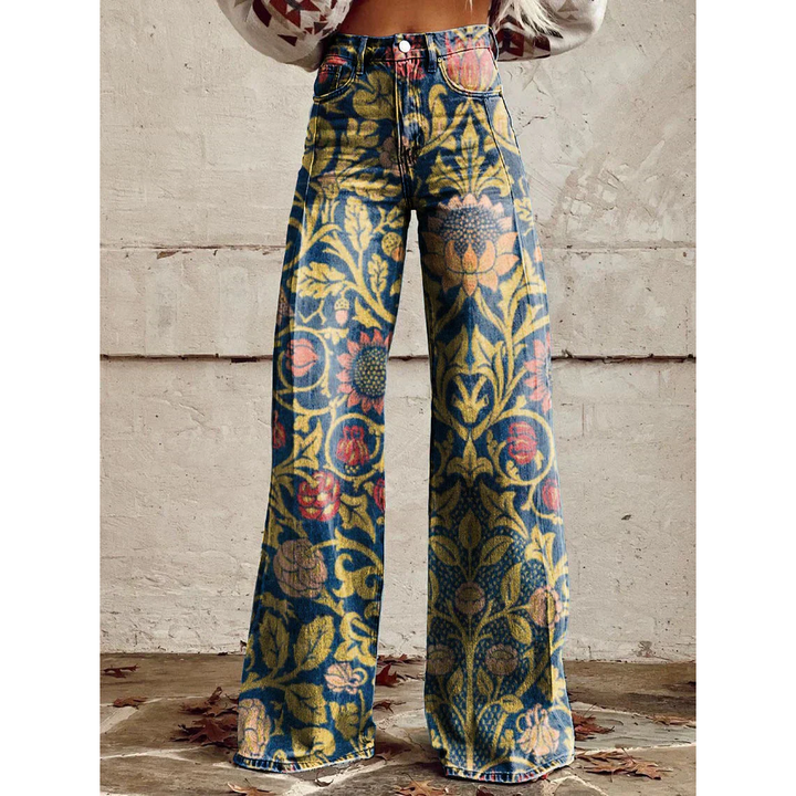 Tialda | Jeans estampados de cintura subida