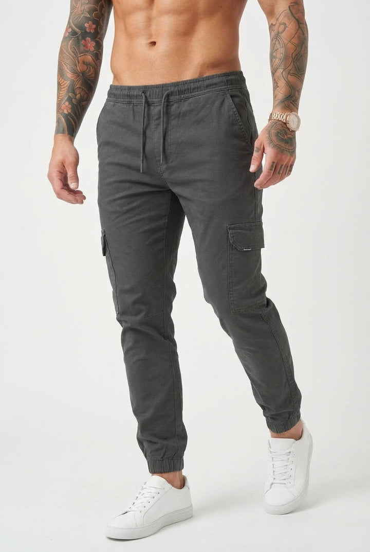 Gerard | Grauer Jogger mit Seitentaschen