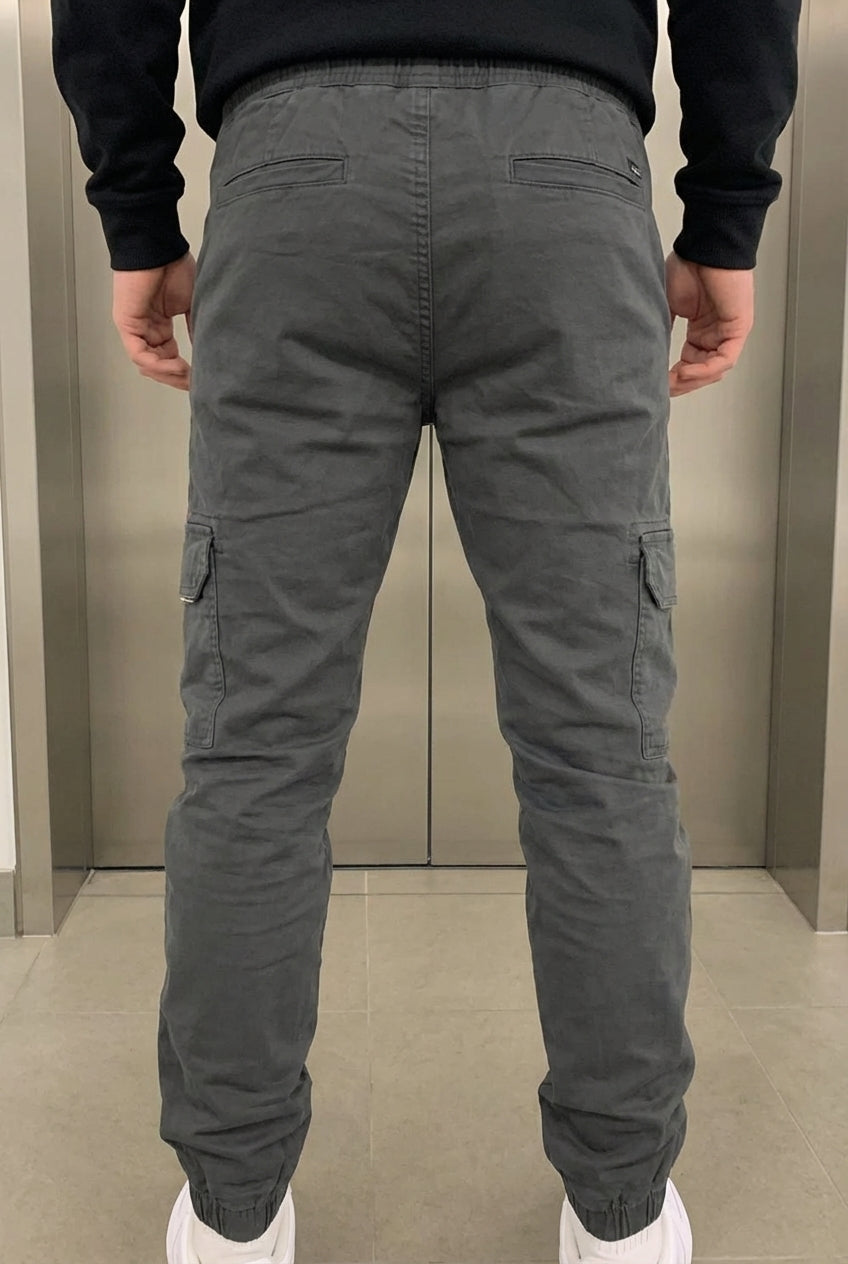 Gerard | Grauer Jogger mit Seitentaschen