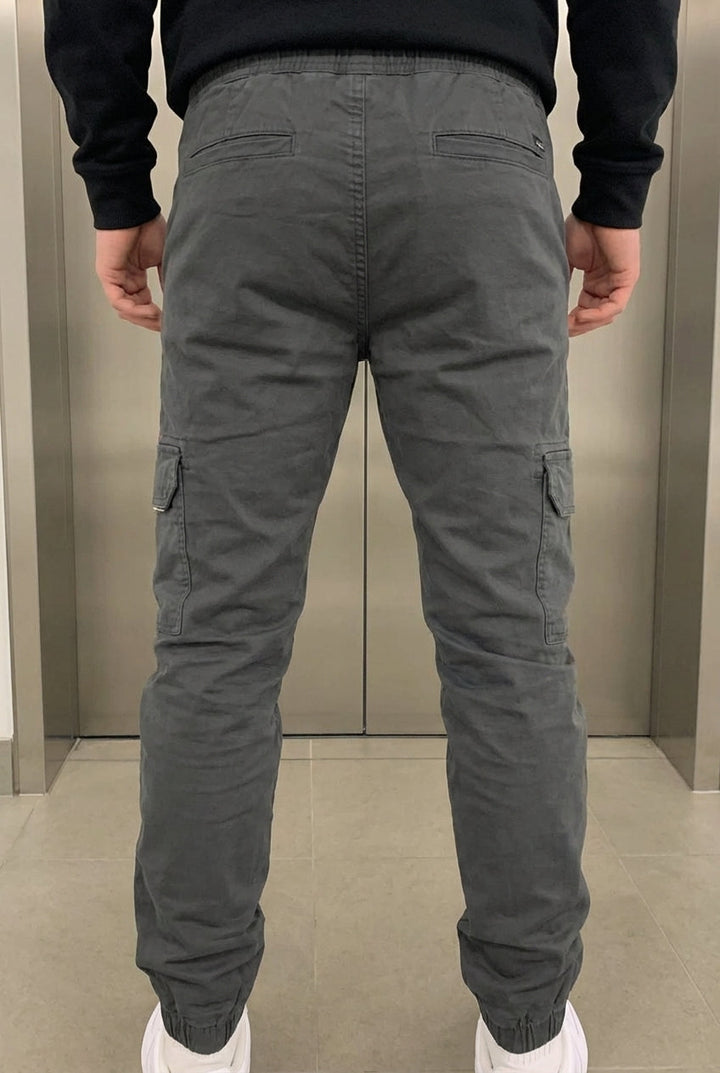 Gerard | Grauer Jogger mit Seitentaschen