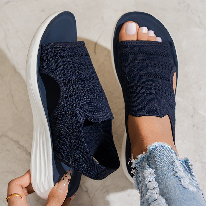 Wende | Gebreide Sandalen met Platformzool