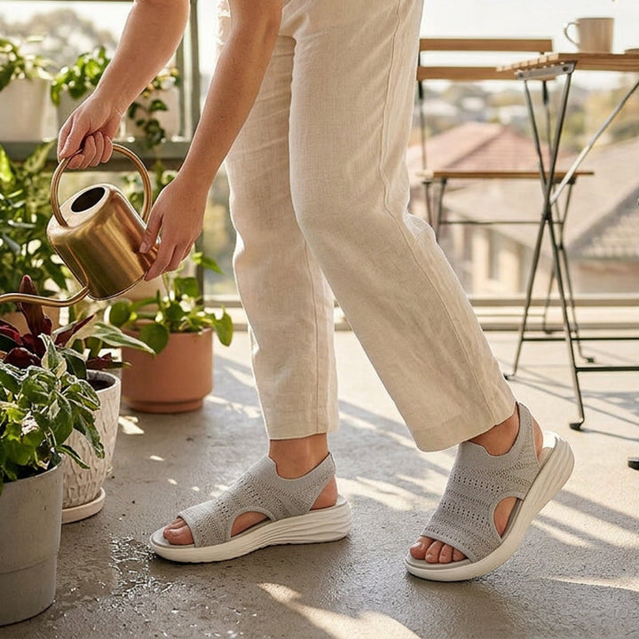 Wende | Gebreide Sandalen met Platformzool